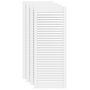 Voir la diapositive 2 : VIDAXL Portes d armoire à persiennes 4pcs blanc 99,3x39,4cm pin massif