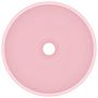 Voir la diapositive 3 : VIDAXL Lavabo rond de salle de bain Rose mat 32,5x14 cm Ceramique