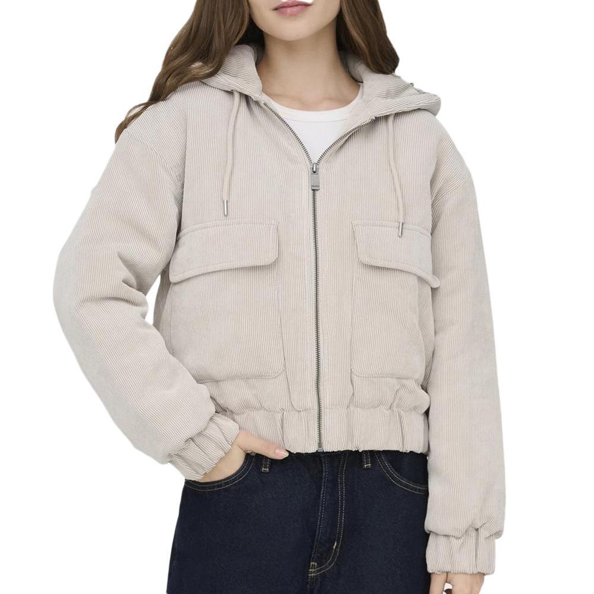 Only Veste Beige Femme Only Suva Corduroy. Coloris disponibles : Beige