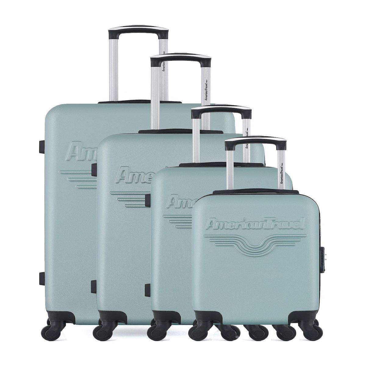 AMERICAN TRAVEL AMERICAN TRAVEL - Set de 4 Valises CHELSEA-M 75 cm 4 Roues