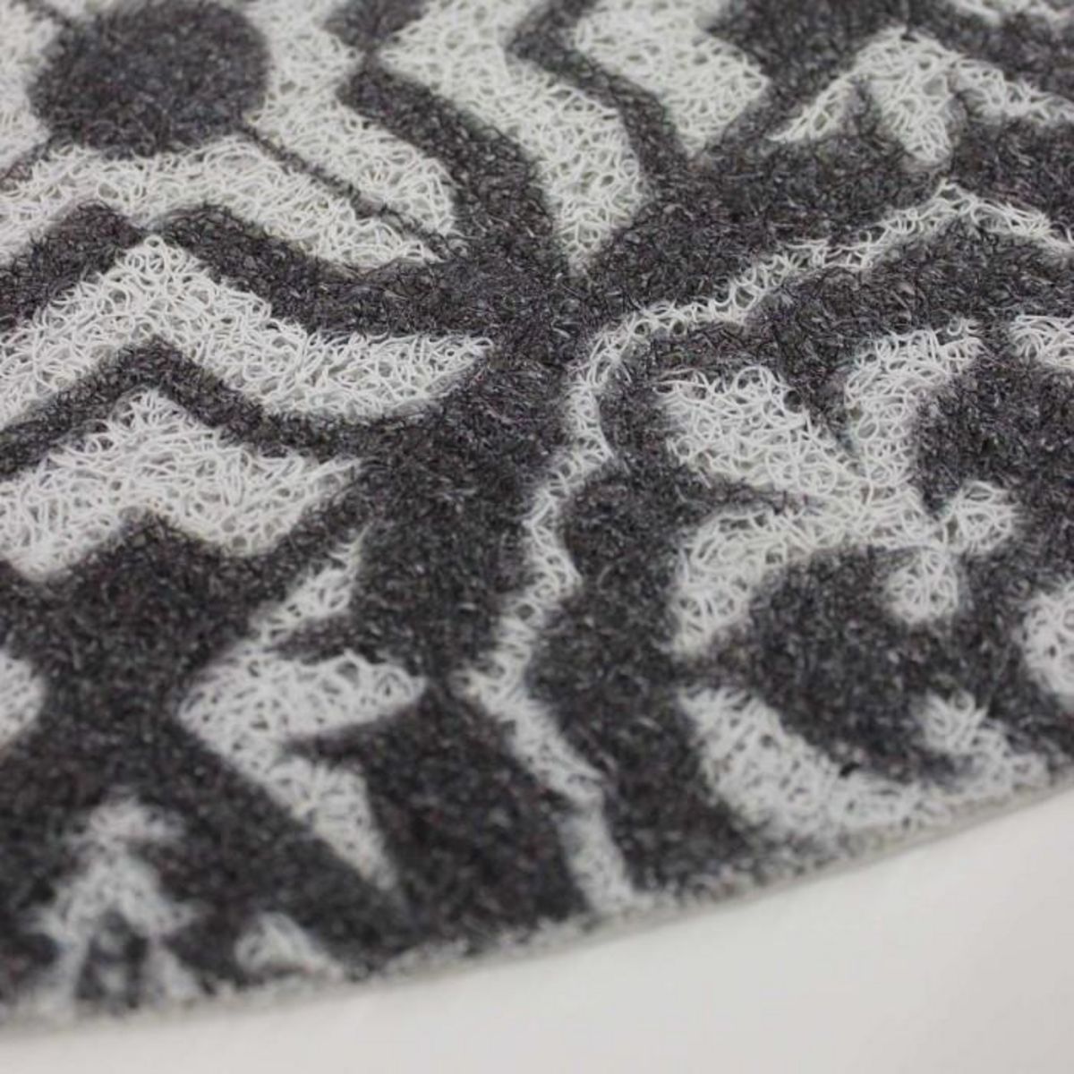 Paris Prix Tapis d'Entrée Demi-Lune  Lisbonne  45x75cm Gris