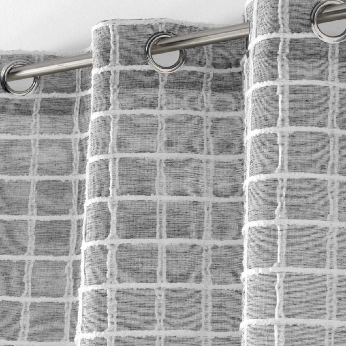 Paris Prix Rideau Voilage à Œillets  Karrona  140x240cm Anthracite