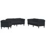 Voir la diapositive 2 : VIDAXL Ensemble de canapes 3 pcs noir velours