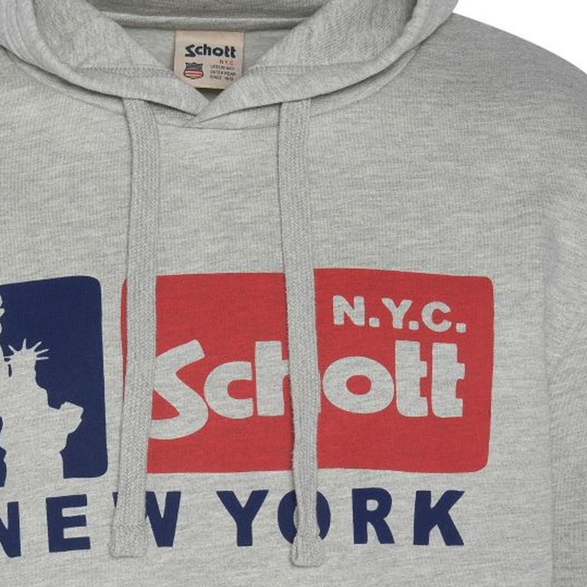 Schott Sweat Gris Homme Schott NYC
