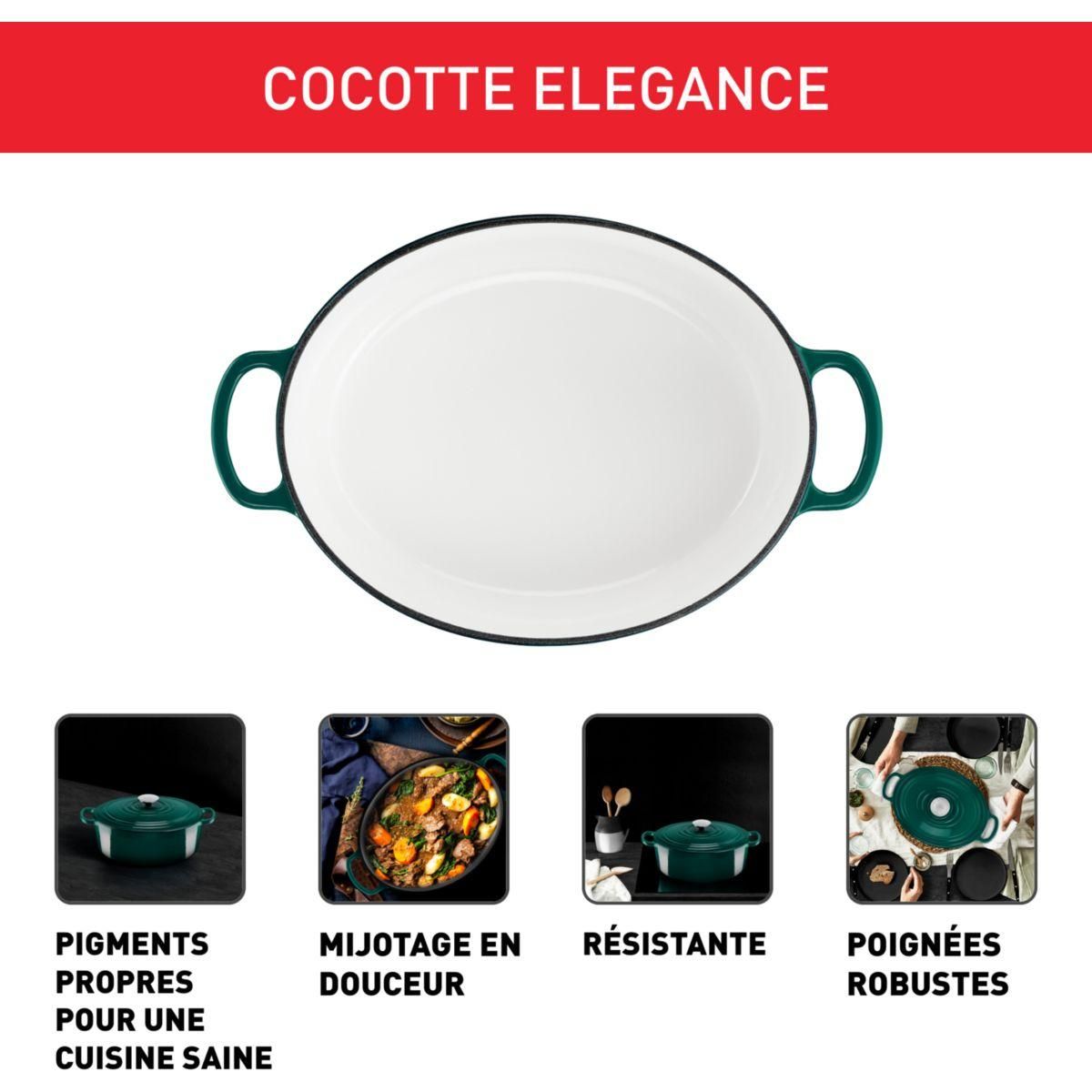 TEFAL Cocotte ELEGANCE 29cm Vert Forest