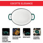 Voir la diapositive 3 : TEFAL Cocotte ELEGANCE 29cm Vert Forest