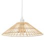 Voir la diapositive 2 : ATMOSPHERA Suspension cône en bambou naturel - Diam 36 cm - Beige
