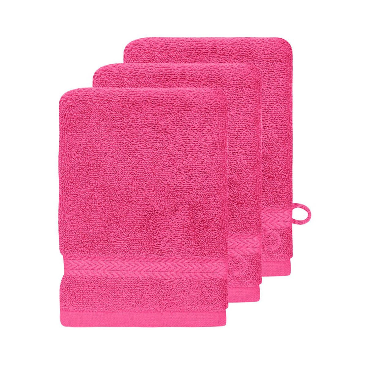 Sensei Maison Lot de 3 gants de toilette 550 g/m² LUXURY - 16x22 cm
