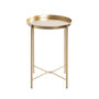 Voir la diapositive 2 : Paris Prix Table d'Appoint Métal  Yann  50cm Or