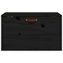 Voir la diapositive 3 : VIDAXL Armoire murale Noir 60x30x35 cm Bois de pin massif