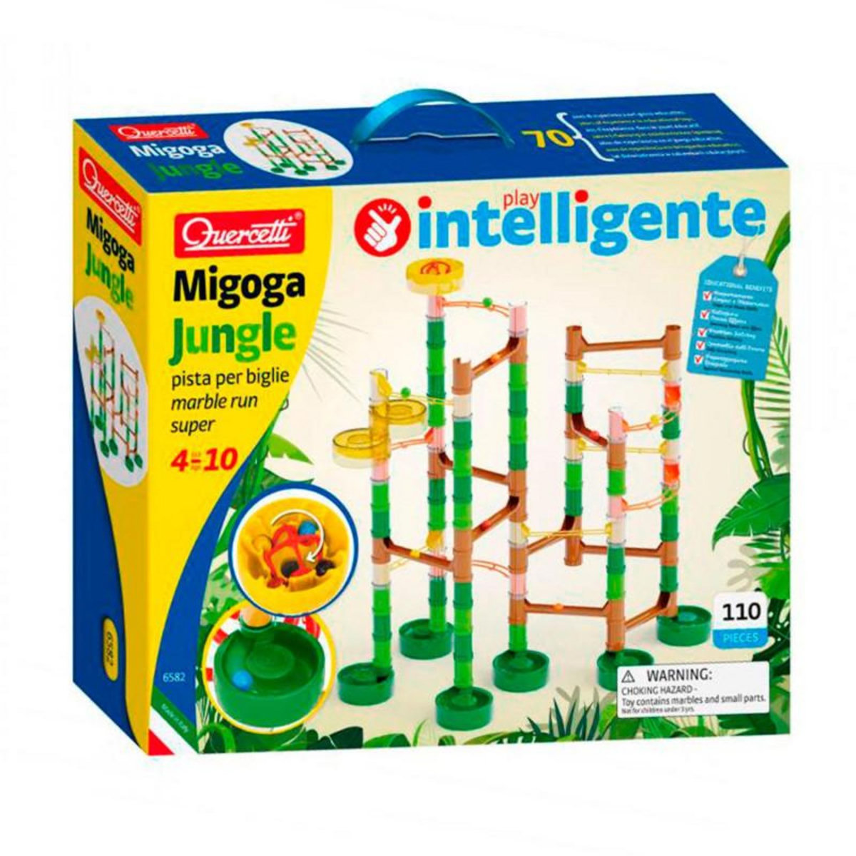 Quercetti Quercetti Marble Track Migoga Jungle, 110 pcs.