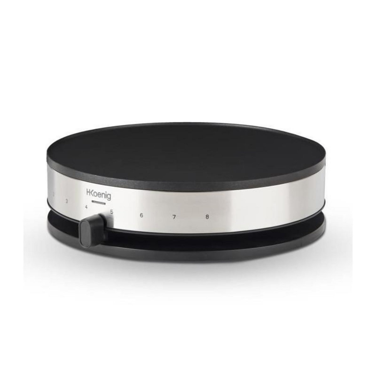 HKOENIG HKoeNIG KREP29 Crepiere 33cm - Temperature jusqua 230?C - 1300W - Revetement anti-adhesif - Temoin de chauffe - Bandeau Inox