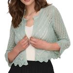 JACQUELINE DE YONG Cardigan  FemmeJDY  un 3/4 Cropped. Coloris disponibles : Vert