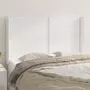 VIDAXL Tete de lit avec oreilles Blanc 147x16x118/128 cm Similicuir