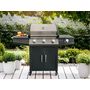 Voir la diapositive 2 : JARDIDECO Barbecue à gaz Soleto 3 brûleurs + 1 brûleur latéral - Jardideco