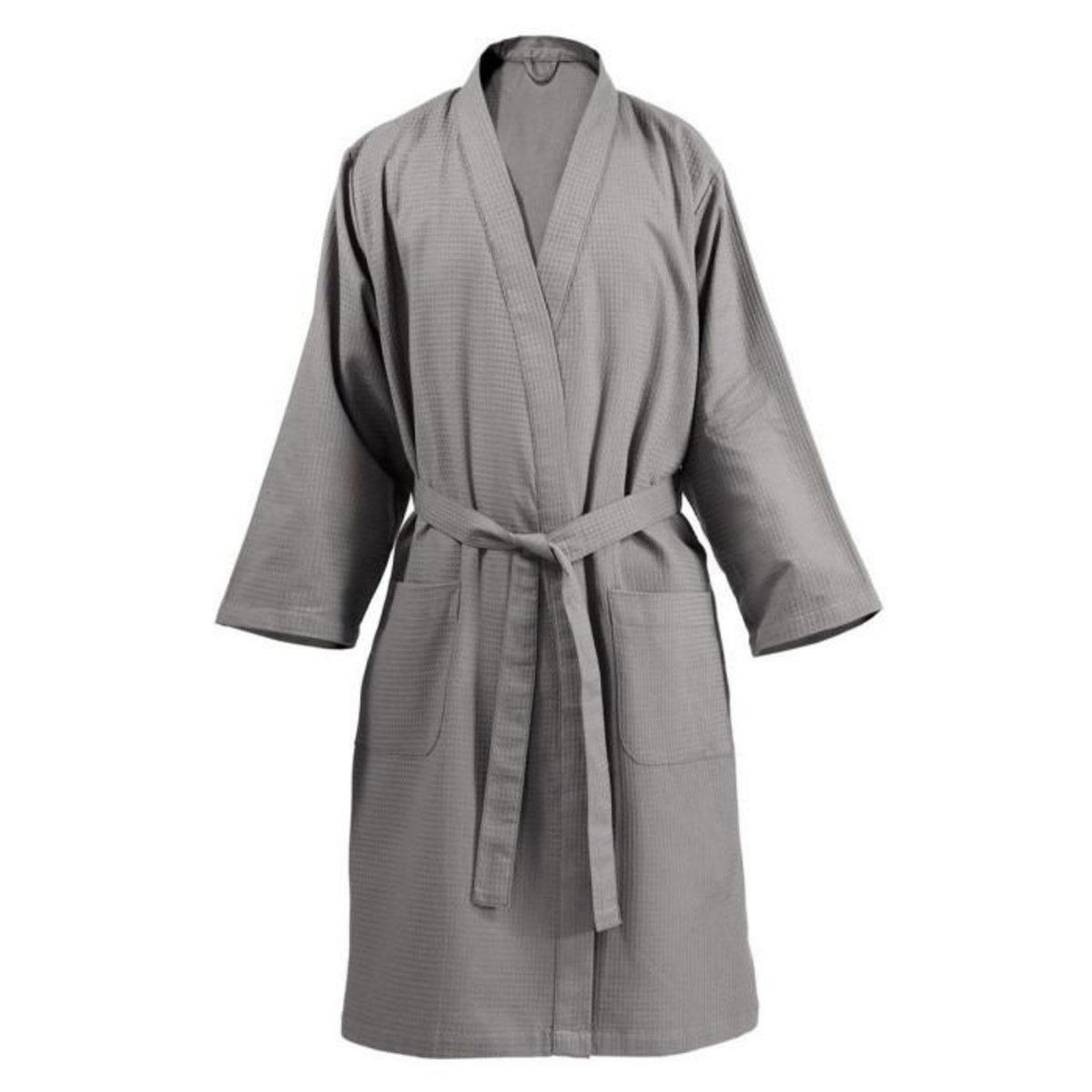 Paris Prix Peignoir de Bain en Coton  Carla  Gris