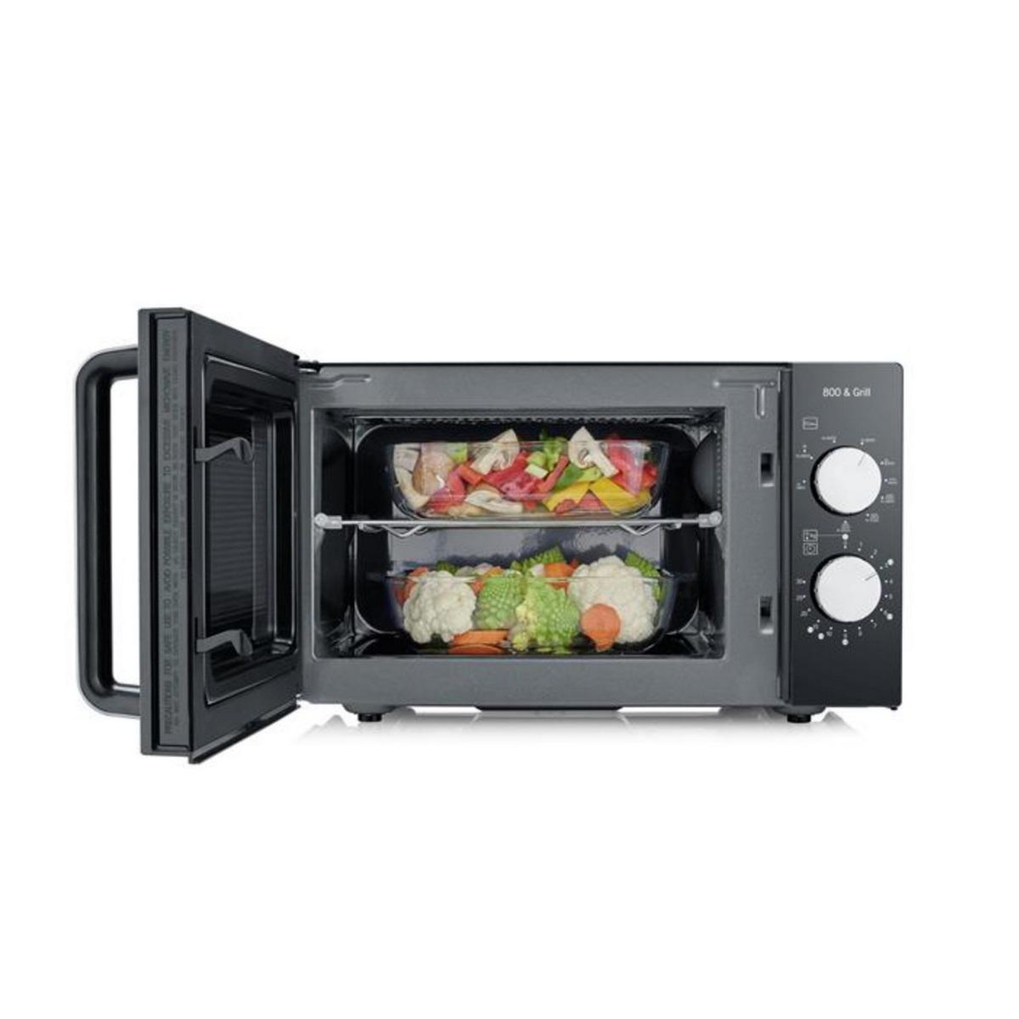 Voir la diapositive 3 : SEVERIN Micro-ondes gril  20l 800w noir - 7762