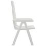 Voir la diapositive 5 : VIDAXL Chaises inclinables de jardin lot de 2 blanc PP