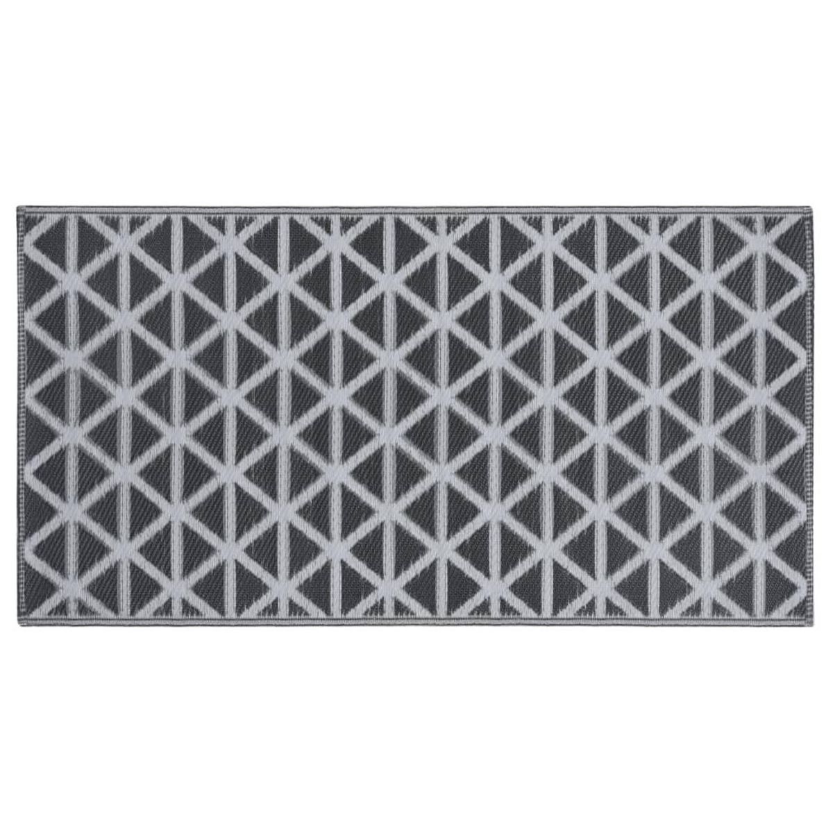 VIDAXL Tapis d'exterieur ARAKIL Noir 80x150 cm PP