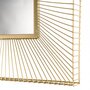 MACABANE THEODORE - Miroir carré 65x65cm métal doré