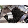 Voir la diapositive 2 : Paris Prix Tapis Géométrique à Poils Longs  Bijou  Noir & Or