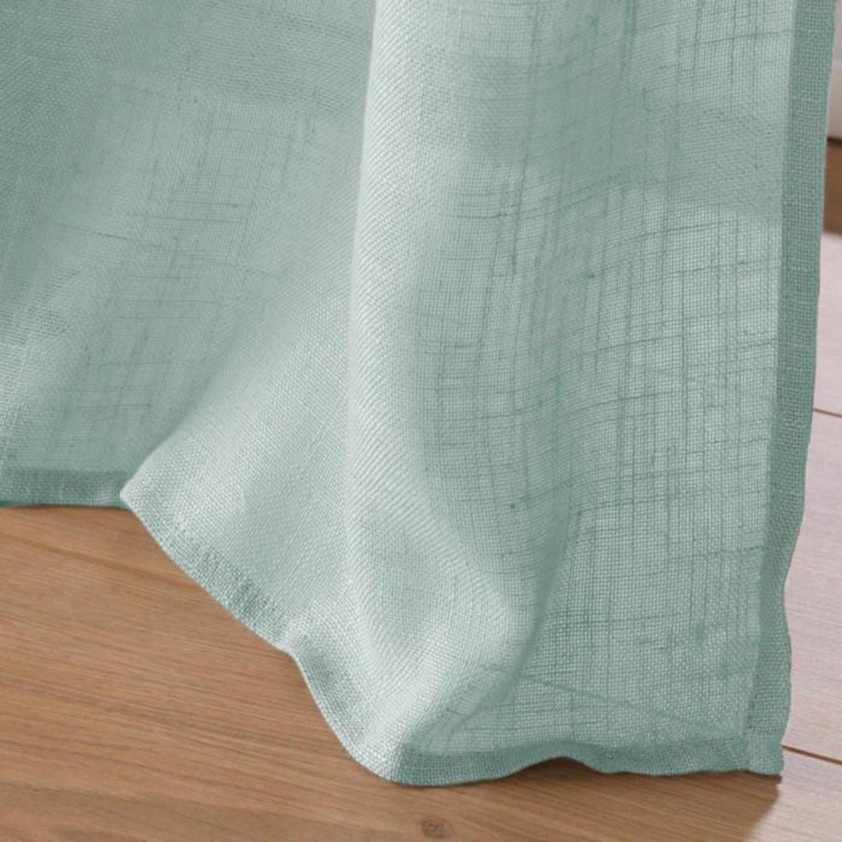 Paris Prix Rideau Voilage à Œillets  Cloris  140x280cm Bleu