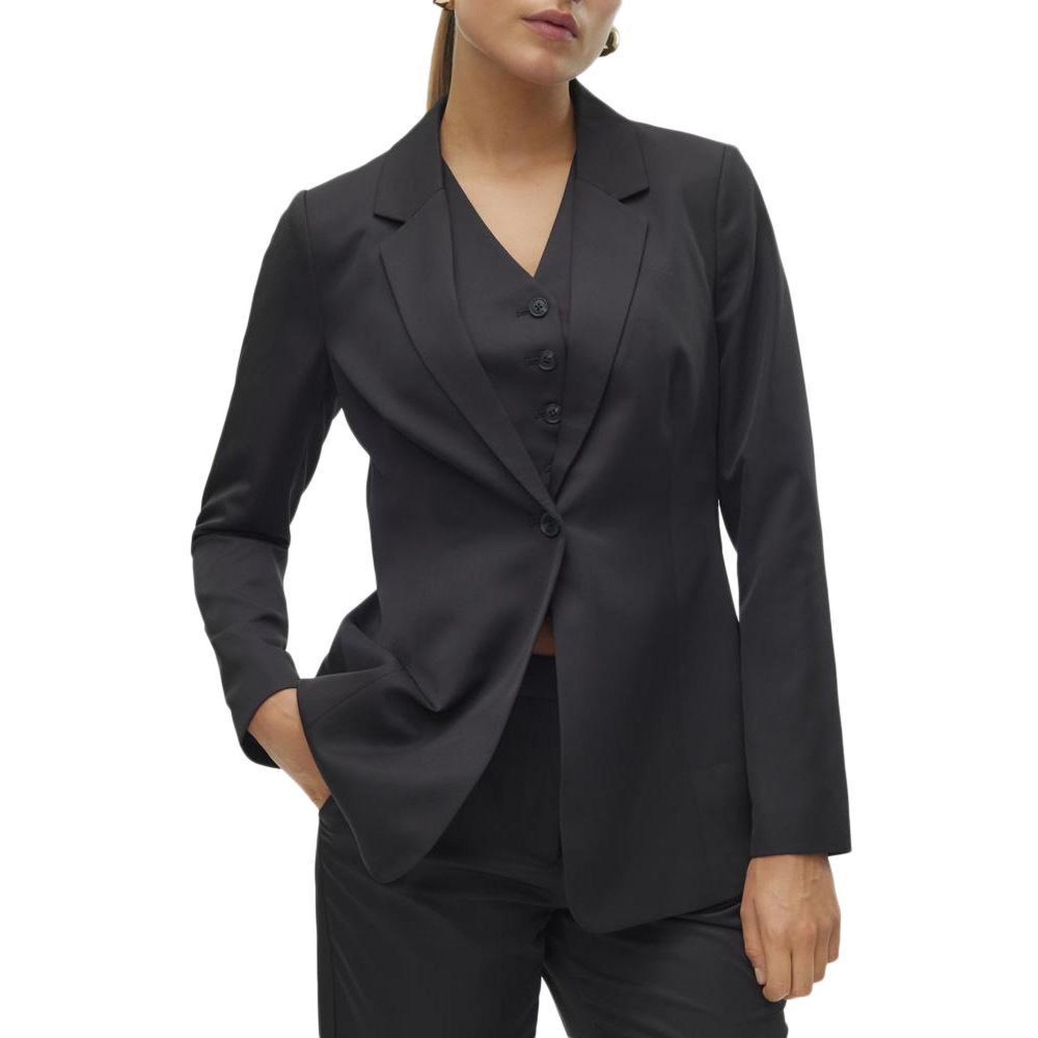 Vero Moda Blazer e Femme Vero Moda Tara. Coloris disponibles : Noir