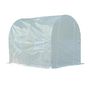Voir la diapositive 5 : OUTSUNNY Serre de jardin tunnel surface sol 5 m² 2,5L x 2l x 2H m châssis tubulaire renforcé 18 mm 4 fenêtres blanc