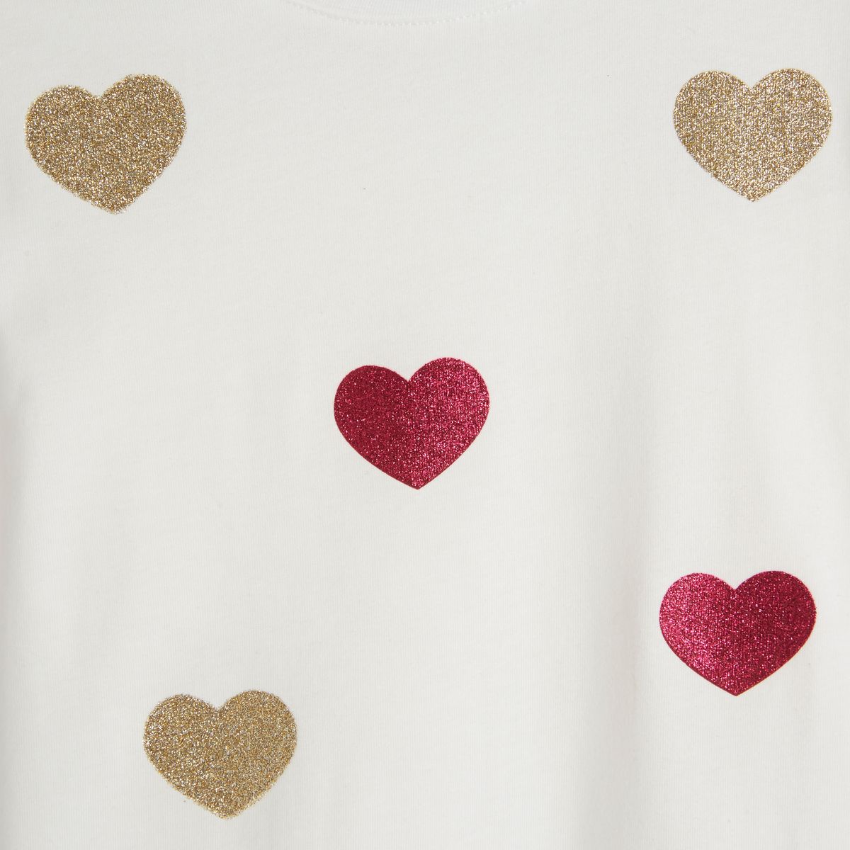 INEXTENSO T-shirt manches longues coeurs fille