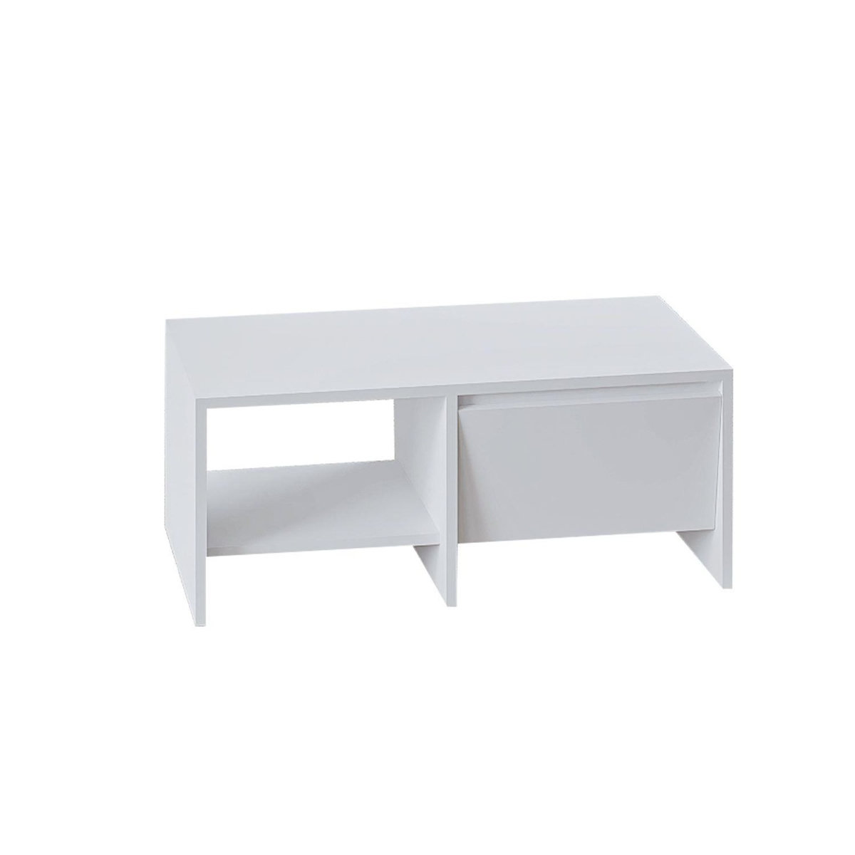 Habitat et Jardin Table basse en bois  Laris  - 90 x 45 x 35 cm - Blanc