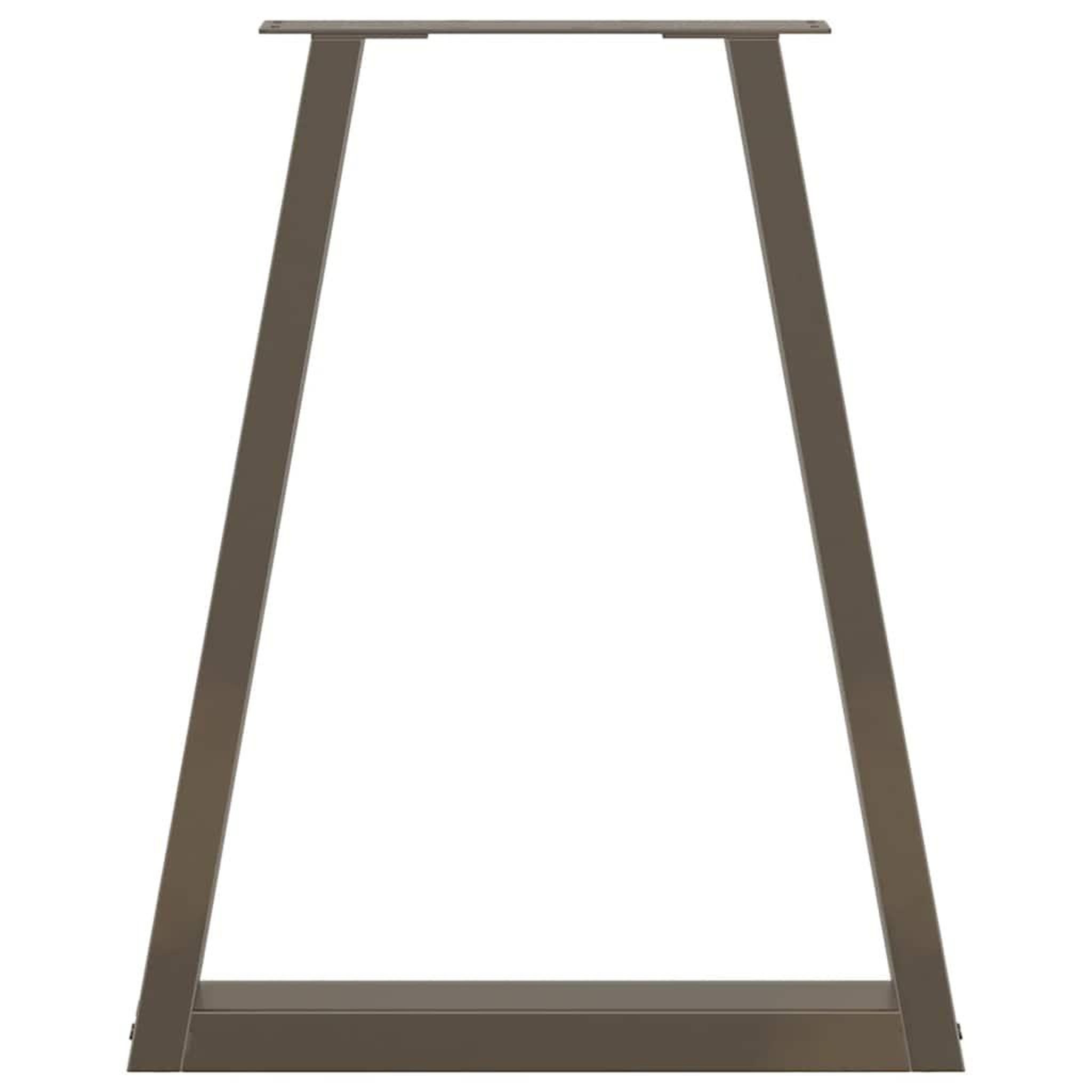 Voir la diapositive 5 : VIDAXL Pieds de table a manger forme V 2 pcs acier naturel acier