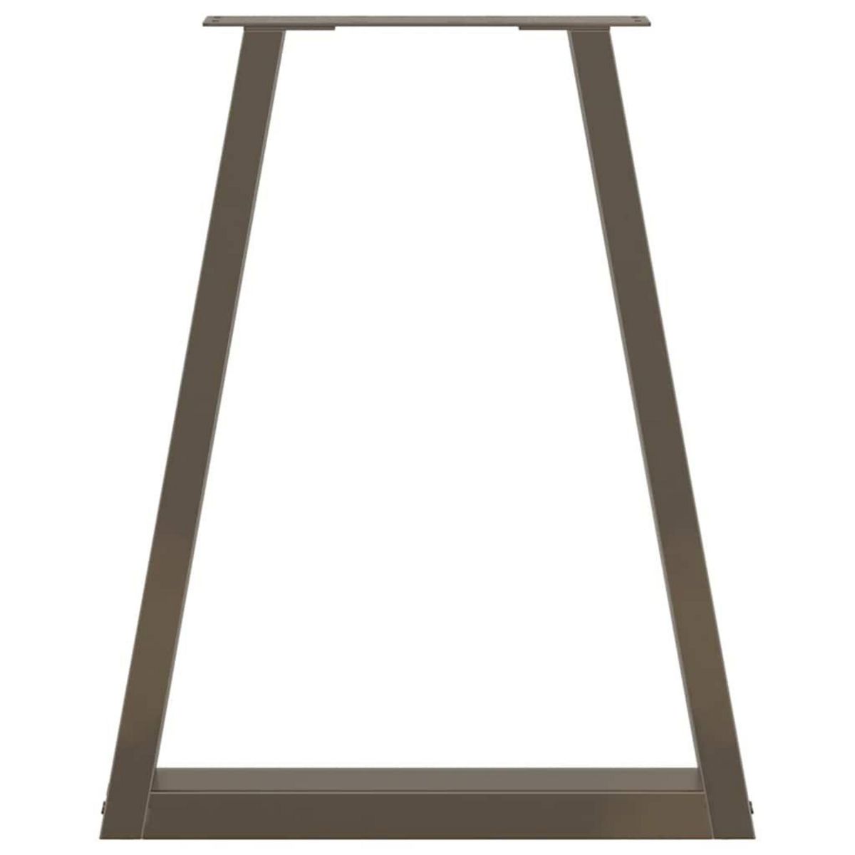 VIDAXL Pieds de table a manger forme V 2 pcs acier naturel acier