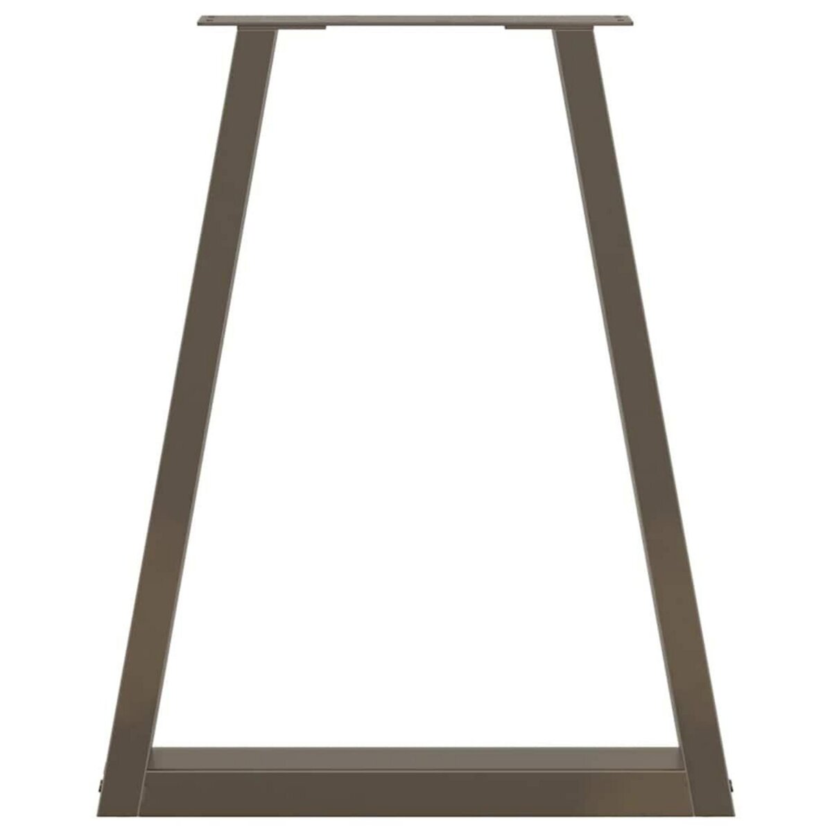 VIDAXL Pieds de table a manger forme V 2 pcs acier naturel acier