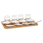 SECRET DE GOURMET Service Apéritif 13 Pièces  Bambou  32cm Naturel