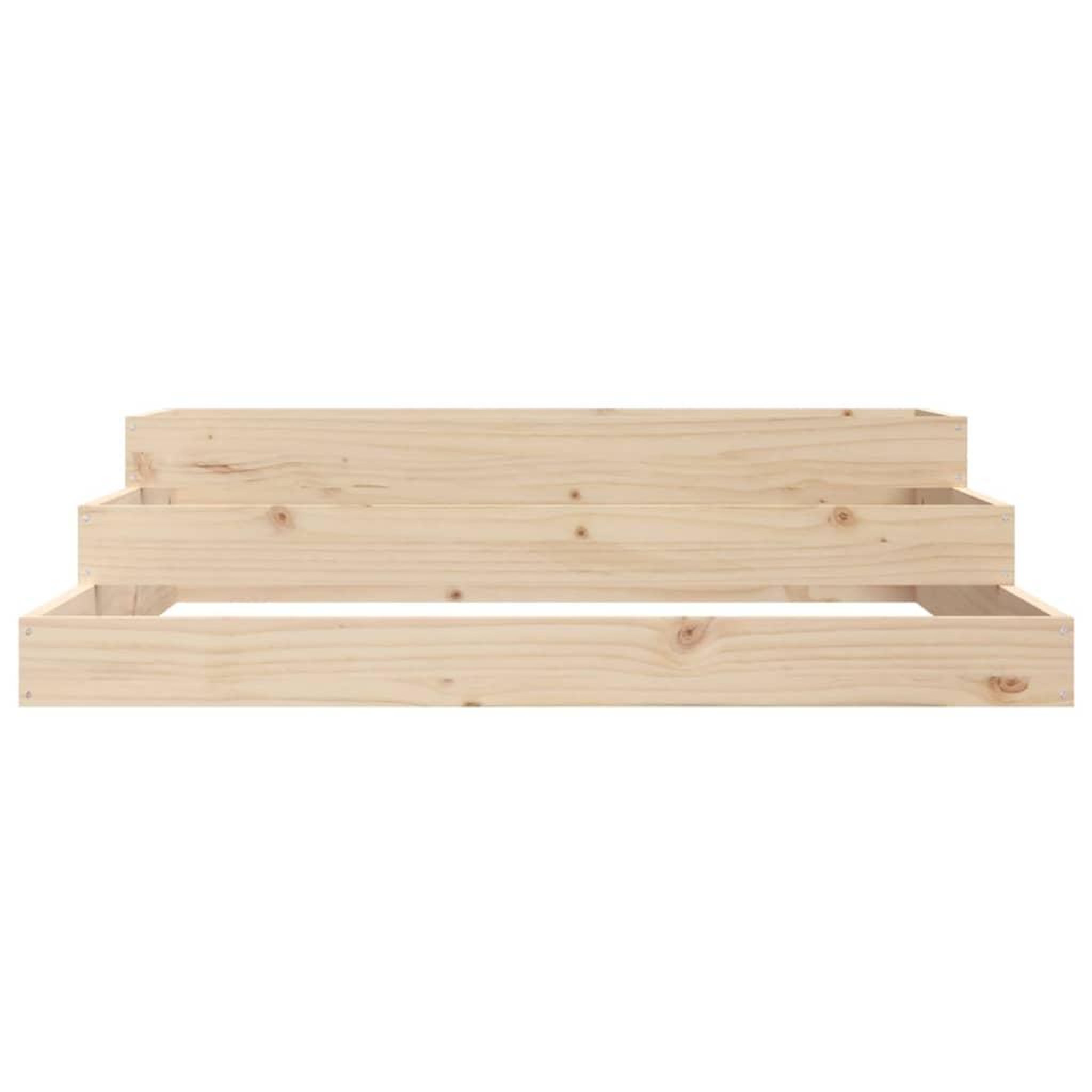 Voir la diapositive 4 : VIDAXL Jardiniere 107x107x27 cm Bois massif de pin