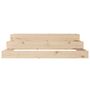 Voir la diapositive 4 : VIDAXL Jardiniere 107x107x27 cm Bois massif de pin