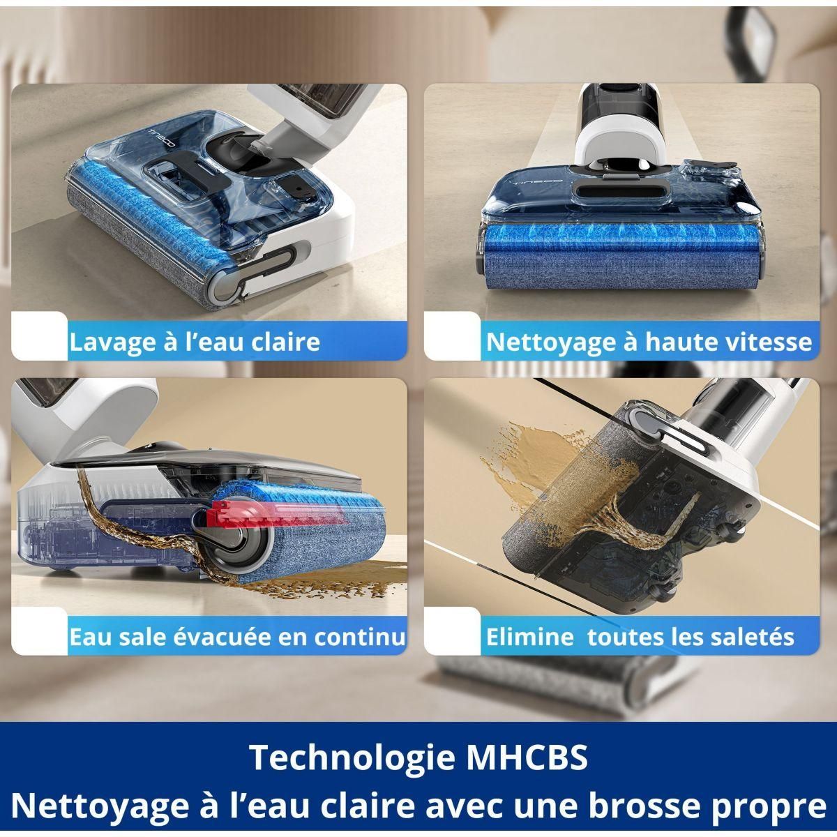 TINECO Aspirateur laveur Floor One S5 Stretch Extreme