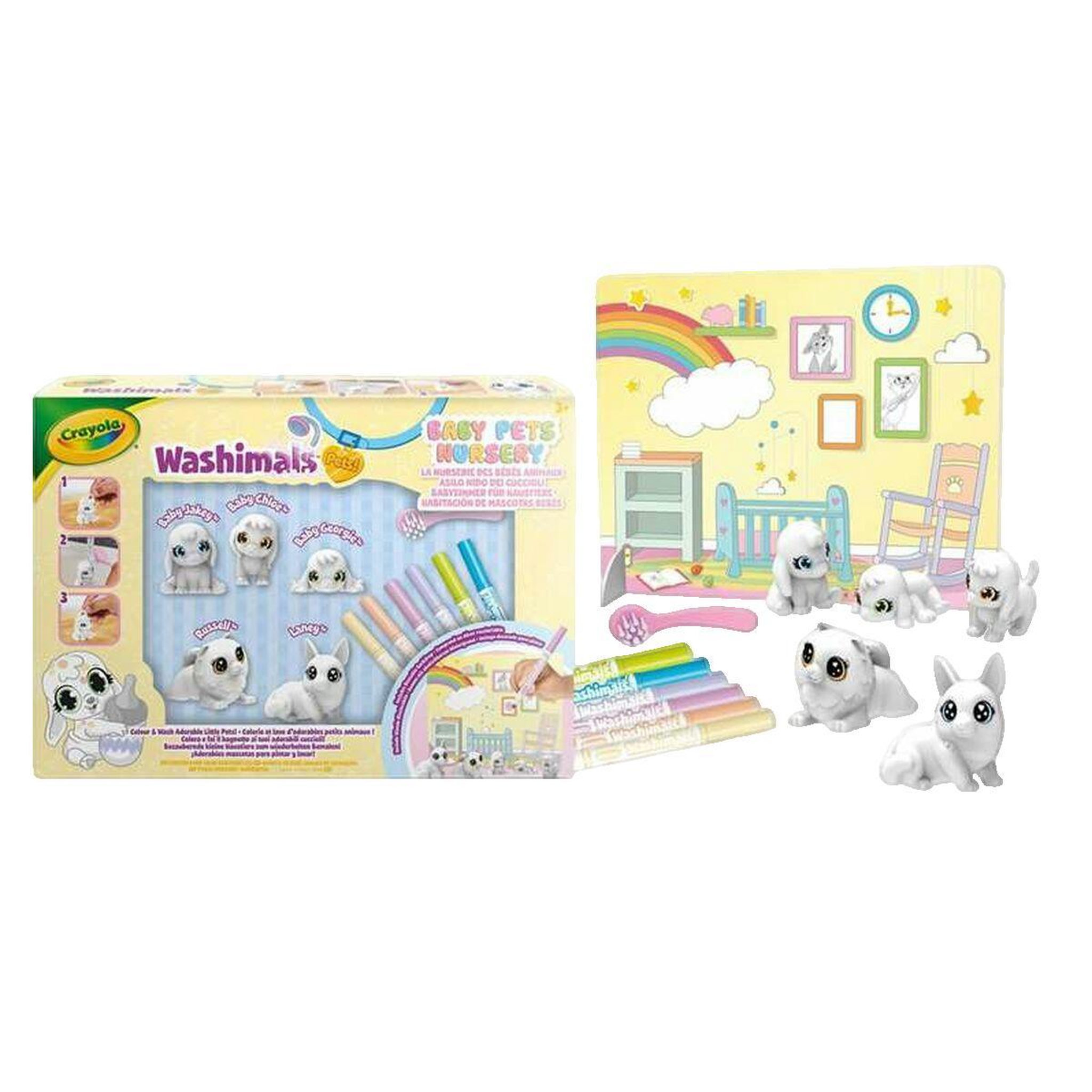 Voir la diapositive 2 : Crayola Pack Washimals Baby Pets Nursery Crayola multicolore