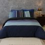 Voir la diapositive 1 : ATELIER DU COTON Housse de couette 260x240 + 2 taies Azul coton Percale 71 fils