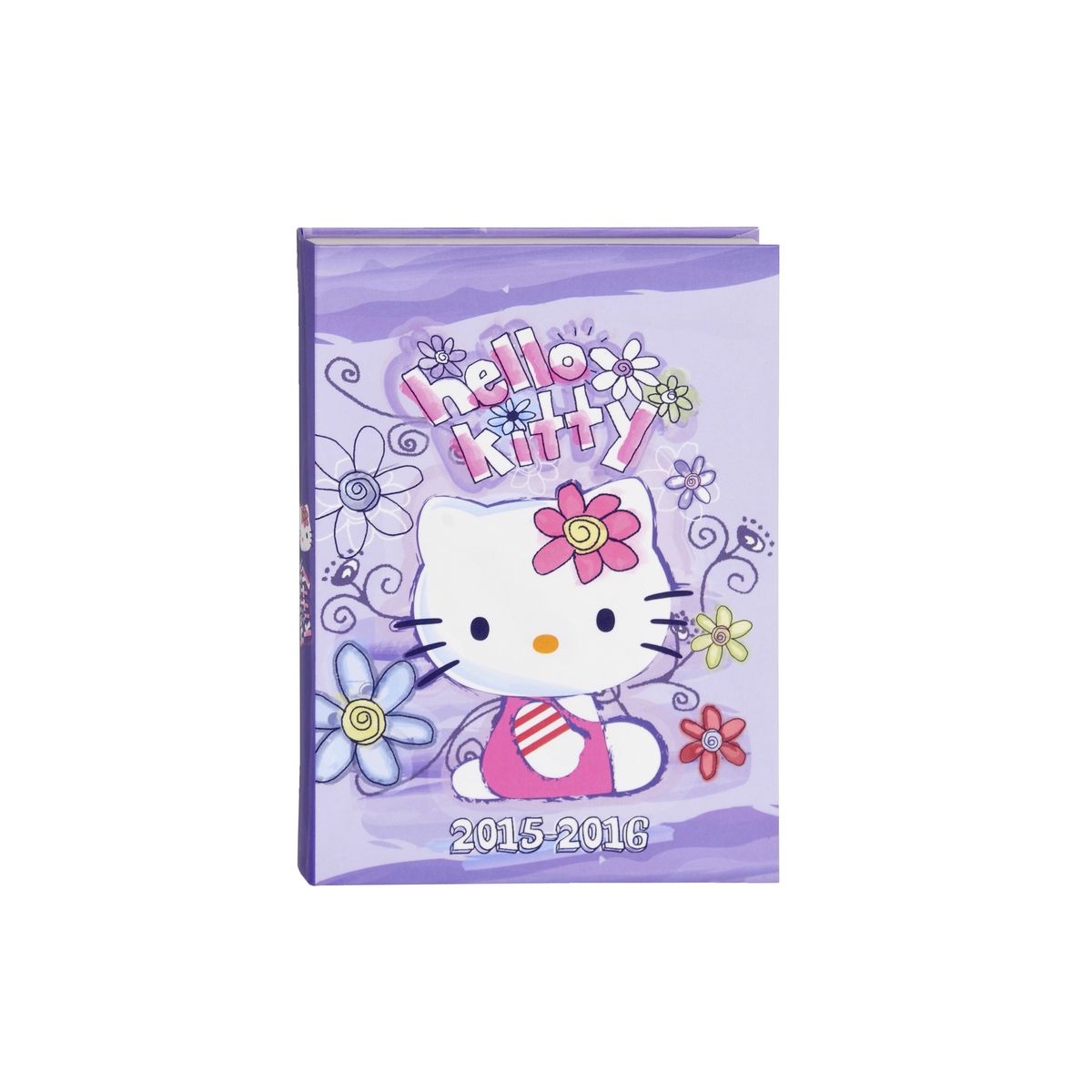 Alpa Agenda rigide Hello Kitty 12x17cm - parme