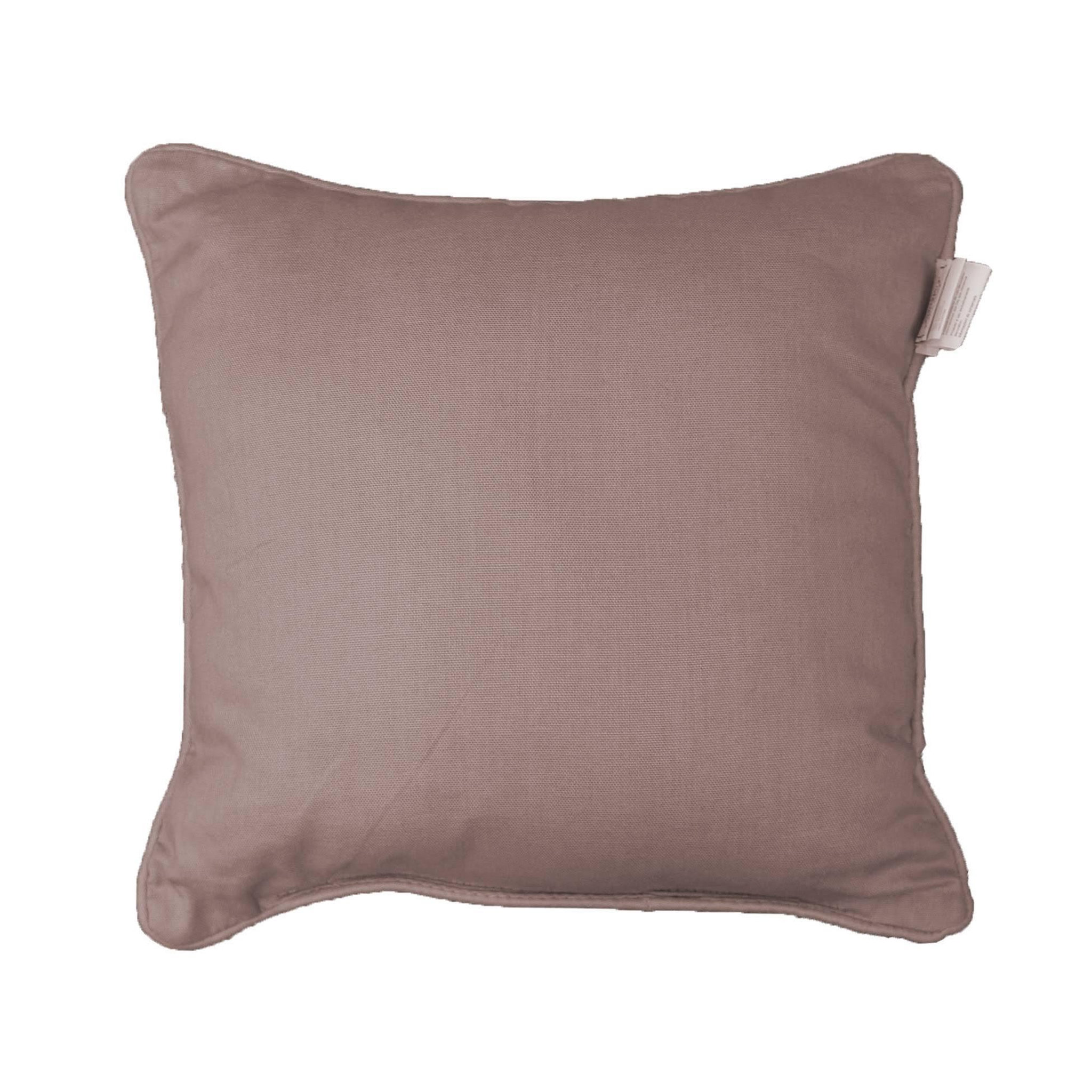 Eden Coussin passepoil uni panama noisette 60 x 60 cm