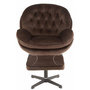 Voir la diapositive 4 : Paris Prix Fauteuil & Repose-Pieds  Relax  88cm Marron Foncé