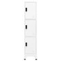 Voir la diapositive 2 : VIDAXL Armoire a casiers Blanc 38x45x180 cm Acier
