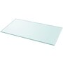 VIDAXL Dessus de table rectangulaire en verre trempe 1200 x 650 mm