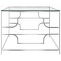 Voir la diapositive 3 : VIDAXL Table basse Argente 120x60x45 cm Acier inoxydable et verre