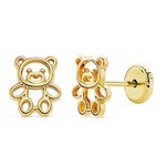 L'ATELIER D'AZUR Boucles d'Oreilles Or 18 Carats 750/000 Jaune - Oursons