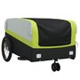 Voir la diapositive 4 : VIDAXL Remorque de vélo noir et vert 45 kg fer