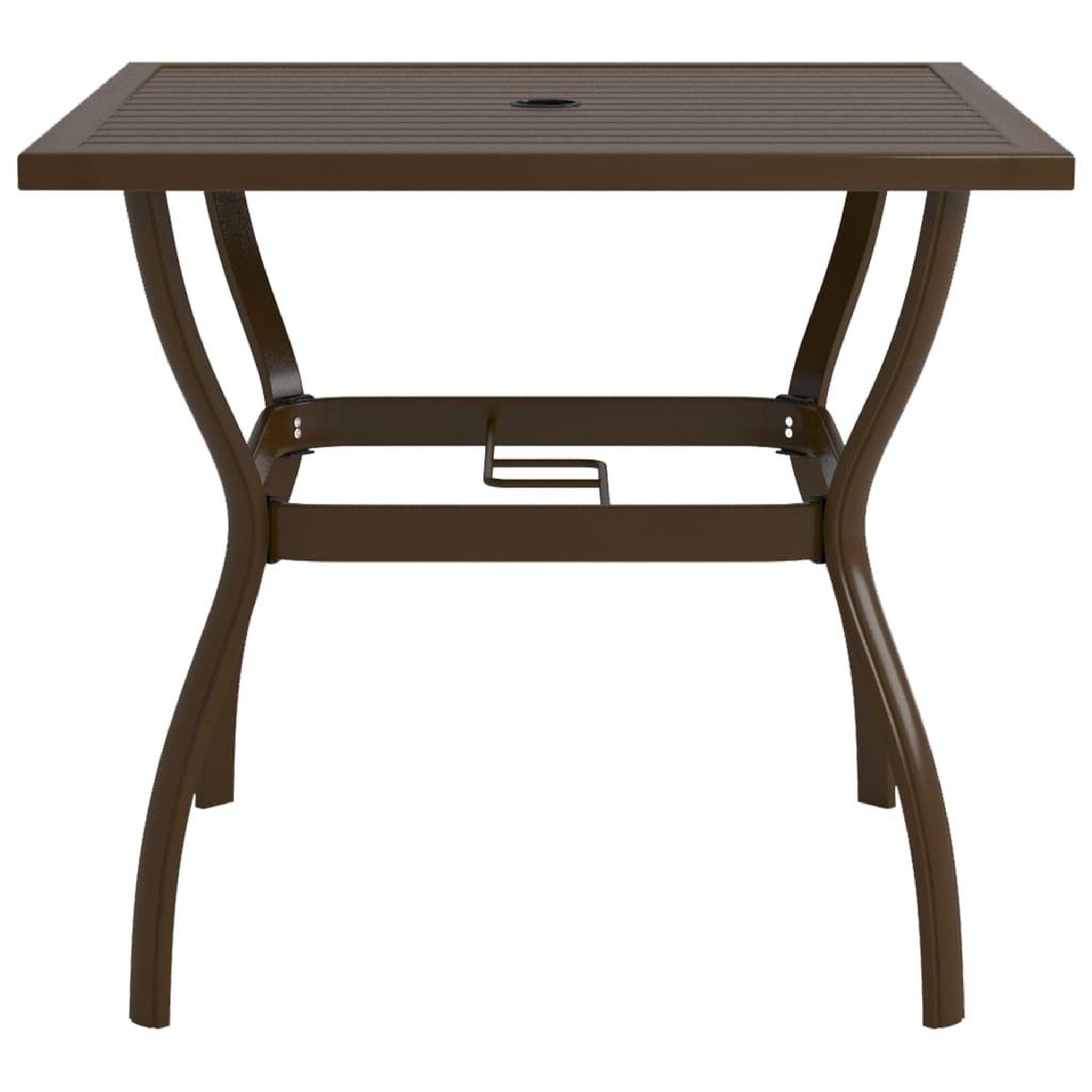 Voir la diapositive 2 : VIDAXL Table de jardin Marron 81,5x81,5x72 cm Acier