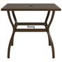 Voir la diapositive 2 : VIDAXL Table de jardin Marron 81,5x81,5x72 cm Acier