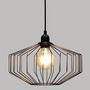 Voir la diapositive 3 : ATMOSPHERA Lampe Suspension en Métal  Azur  30cm Noir